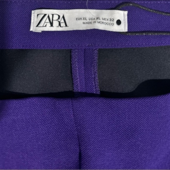 Women’s Zara Purple Crop Top Long sleeved Size XL - Picture 4 of 4